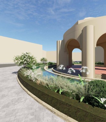 Así lucirá el Templete de Caravaca de la Cruz con un nuevo jardín perimetral de 800 plantas