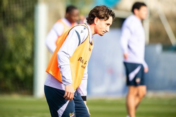 Pablo Martínez ya trabaja con el equipo tras superar una lesión de rodilla