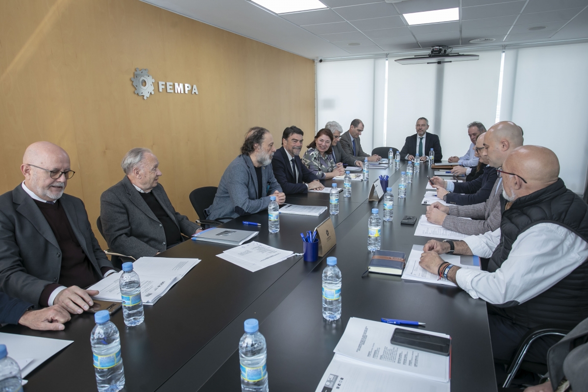Un momento del encuentro con responsables de Fempa.
