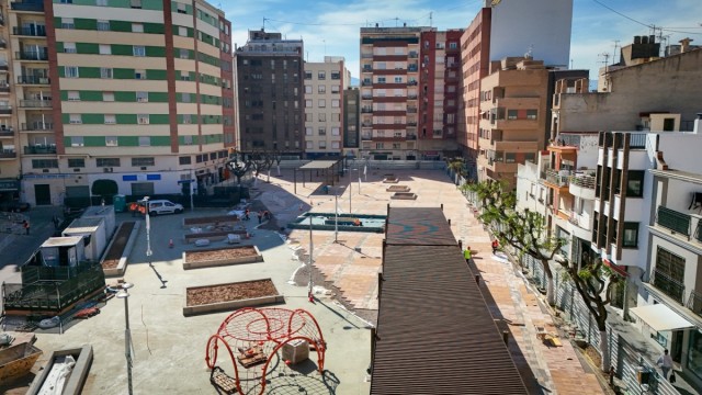 Onda ultima la primera actuación de fondos europeos con la transformación de la Plaza España en un refugio climático