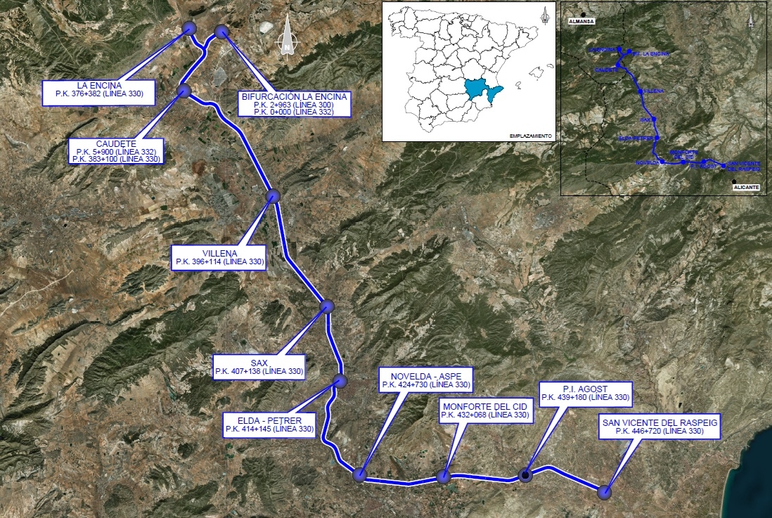 Adif encarrila en Corredor Mediterráneo: licita las obras de seguridad entre La Encina y Alicante por 73 millones 