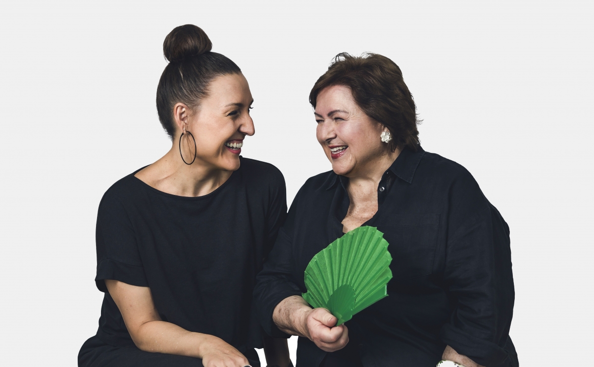 Maria con su madre Maite. - Maria con su madre Maite.