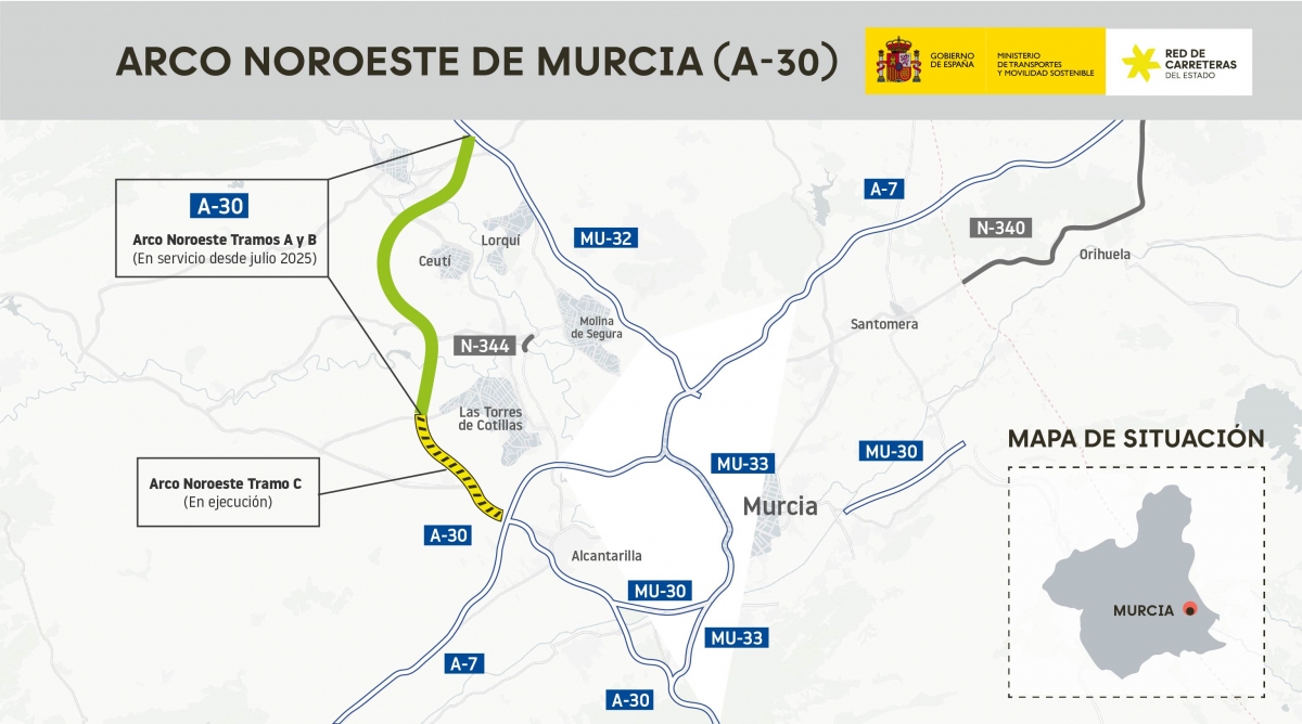 Arco Noroeste de Murcia. - Foto: MINISTERIO Arco Noroeste de Murcia.