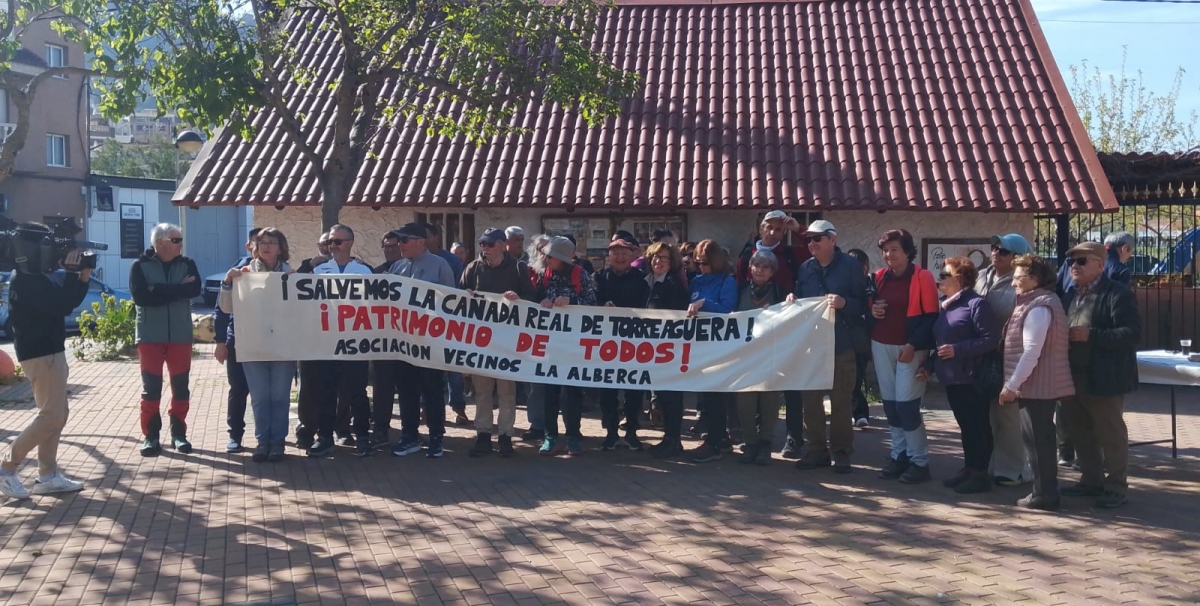 Los vecinos reclaman la recuperación de la Cañada Real de Torreagüera como una vía verde