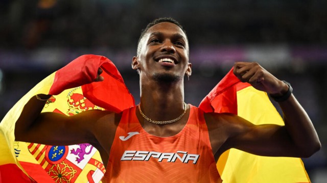 El español Jordan Díaz, oro olímpico en triple salto