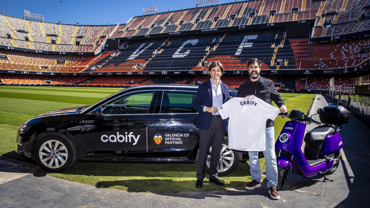 Cabify se convierte en nuevo patrocinador del Valencia CF