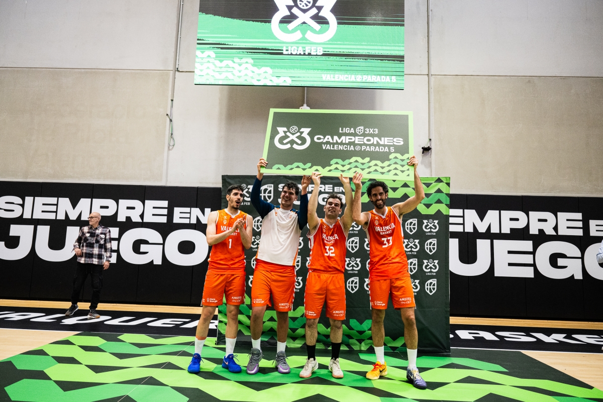 L’Alqueria impulsa a un Valencia Basket 3x3 que firma el oro en casa y acaricia el título