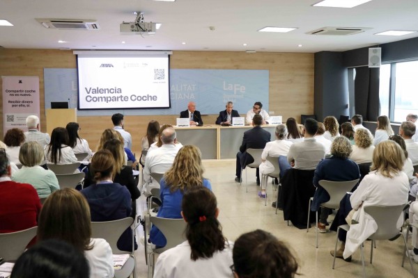 El hospital La Fe se suma a 'València Comparte Coche', el 'blablacar' para empleados del área metropolitana