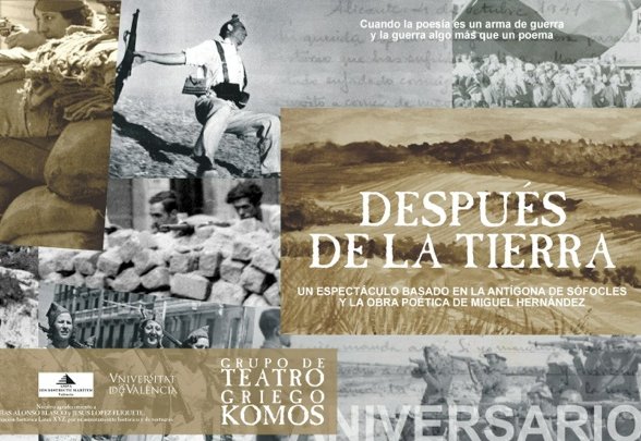 El Principal de Valencia acoge 'Después de la Tierra', basado en 'Antígona' y en la obra de Miguel Hernández