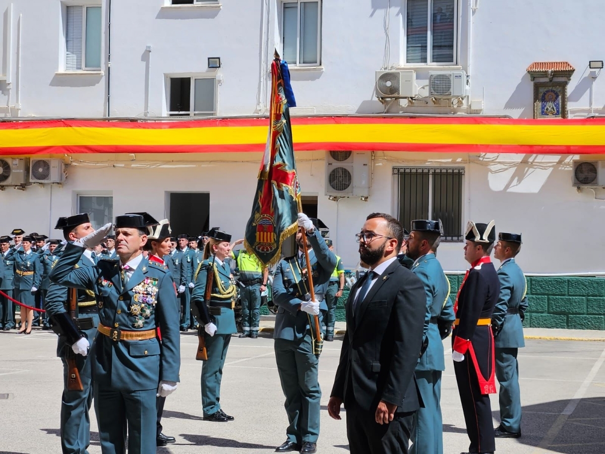 El último acto institucional por el aniversario de la Guardia Civil celebrado en la comandancia actual.