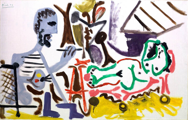  Pablo Picasso. 'Le peintre et son modèle I', 1963. Colección ABANCA  - 