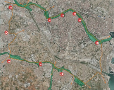 El concurso de los parques inundables entra en su fase previa para diseñar 1.431 hectáreas antirriadas