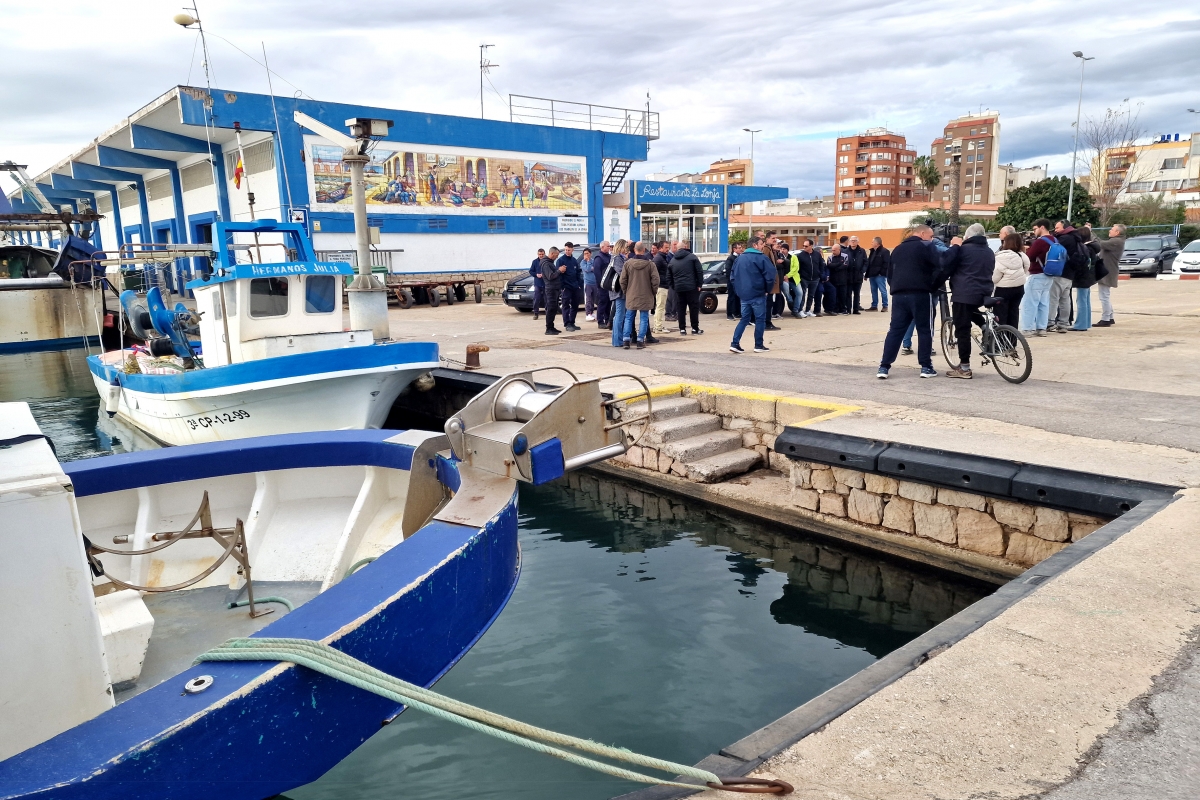 Protesta de las cofradías, en enero de 2026, por el reglamento de control pesquero de la UE.