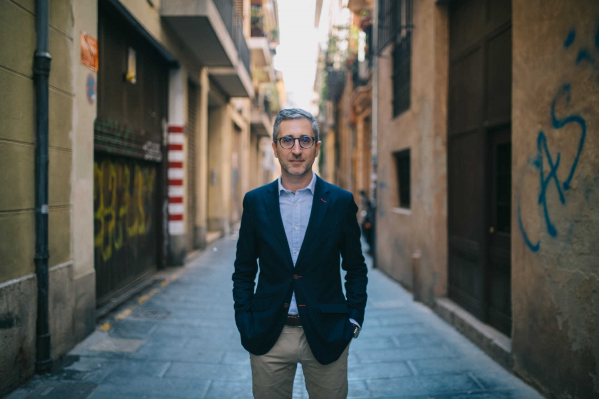 Arcadi España, un enamorado del ciclismo ante su gran puerto de montaña