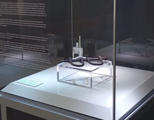 El ARQVA de Cartagena exhibe unos grilletes del famoso galeón Nuestra Señora de Atocha utilizados para castigos
