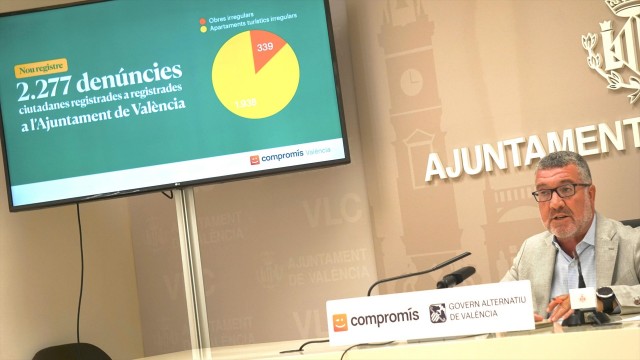 Compromís recibe 2.800 denuncias de posibles apartamentos turísticos ilegales en dos meses