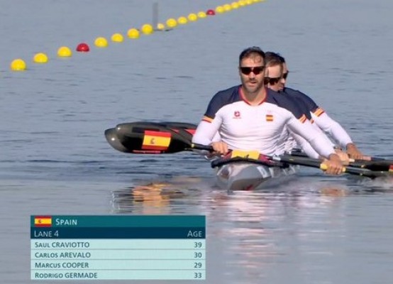 El K4 500 de Craviotto y Cooper gana la medalla de bronce en los Juegos de París 2024