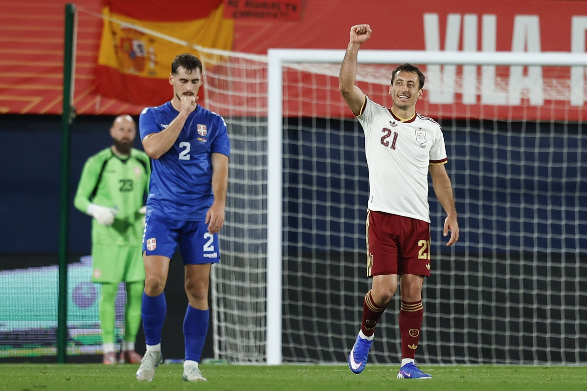 Las imágenes de la victoria de España ante Serbia en la Cerámica (3-0)