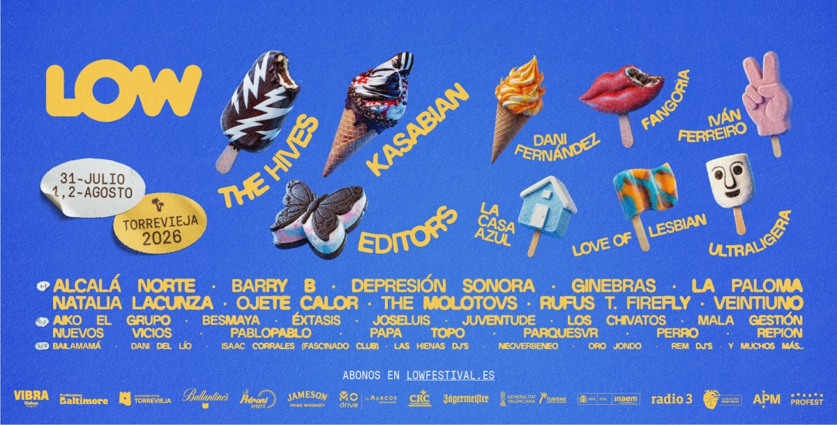 Low Festival renueva su imagen y convierte su cartel en una ‘heladería musical’ en su nueva etapa en Torrevieja