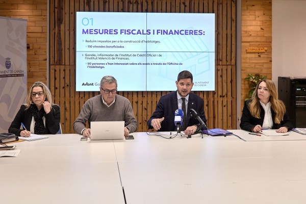 Gandia consolida el Pla Vivenda en dos anys amb més de 20 mesures i 1.100 ajudes