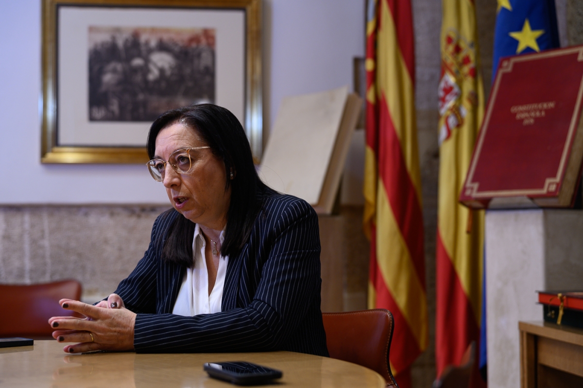 Llanos Massó, presidenta de Les Corts Valencianes. - Foto: KIKE TABERNER Llanos Massó, presidenta de Les Corts Valencianes.