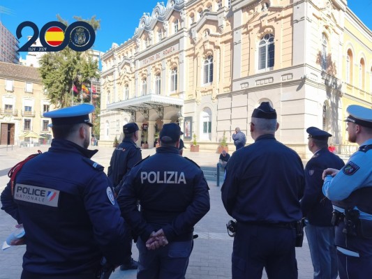 La Policía Nacional de Murcia se refuerza con agentes internacionales de Francia, Italia y Alemania