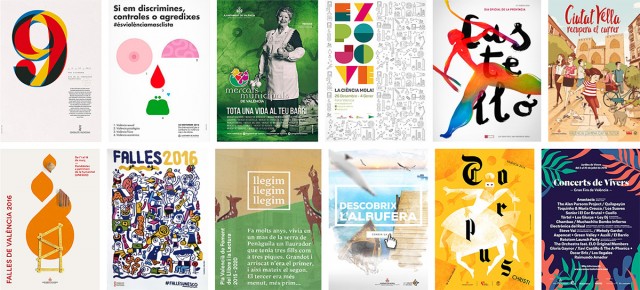 El diseño institucional valenciano sale de la UVI: un año de carteles