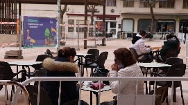 Onda encara la recta final del refugio climático de la plaza España y habilita de nuevo las terrazas