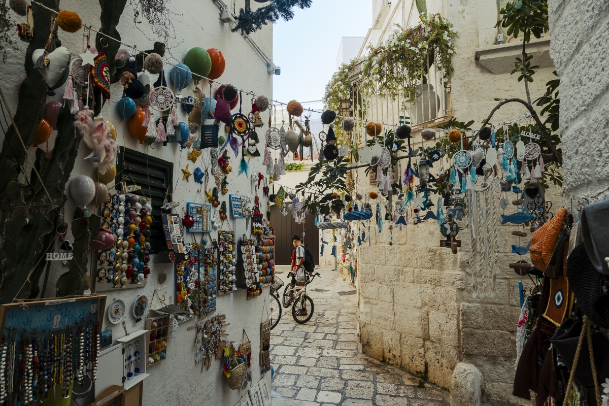 Las calles de Polignano a Mare