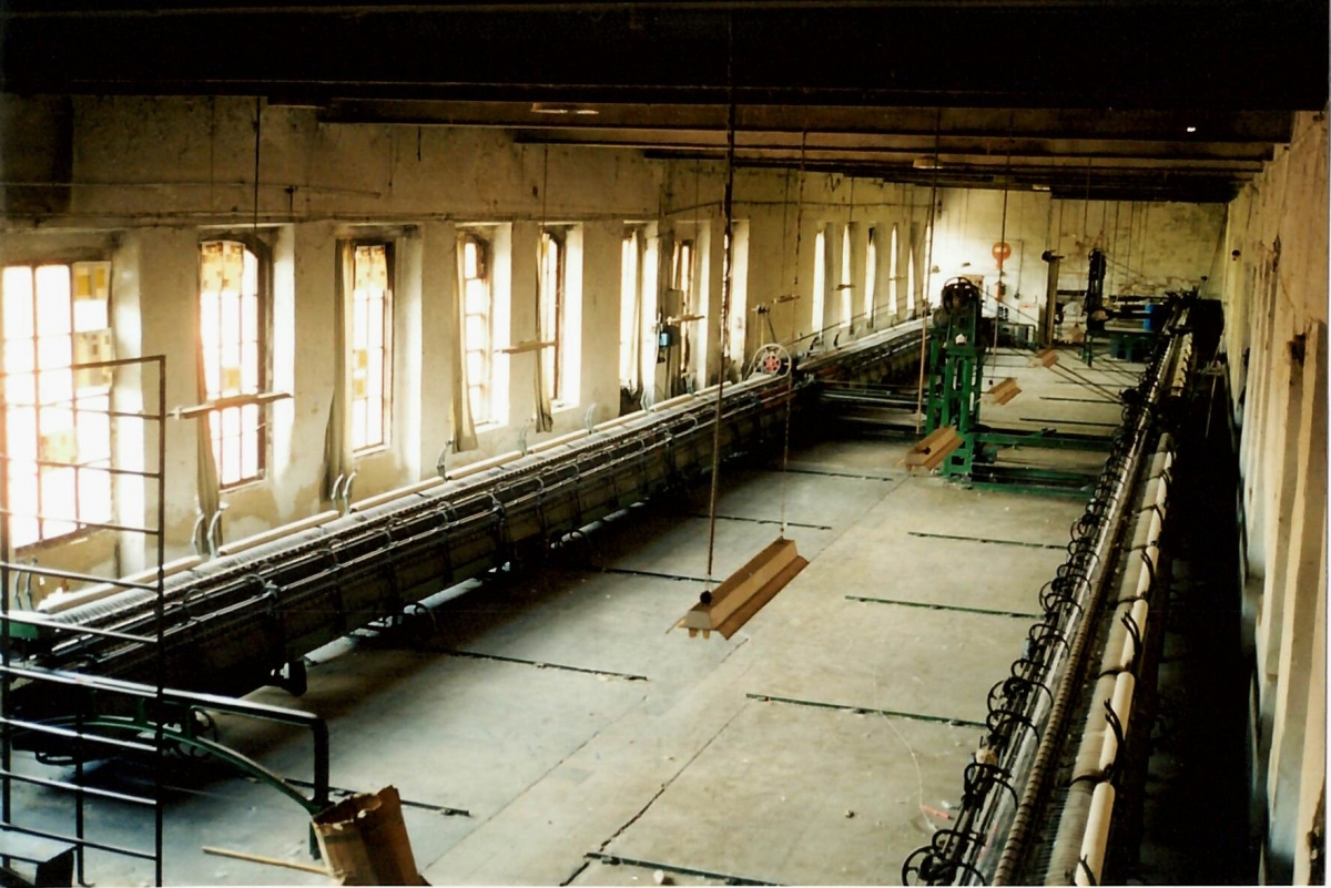 Selfactinas cuando funcionaba la fábrica de Tomás Moltó donde se ubican los Navarros y Vascos. - Foto: ARCHIVO MUSEU ARQUEOLÒGIC CAMILO VISEDO-ALCOI Selfactinas cuando funcionaba la fábrica de Tomás Moltó donde se ubican los Navarros y Vascos.