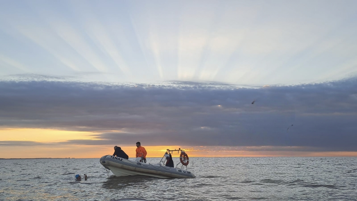 Jorge Crivillés completa la travesía del Río de la Plata