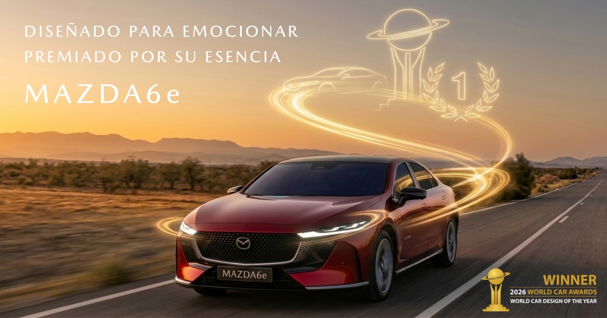 El Mazda 6e gana el premio World Car Design of the Year 2026