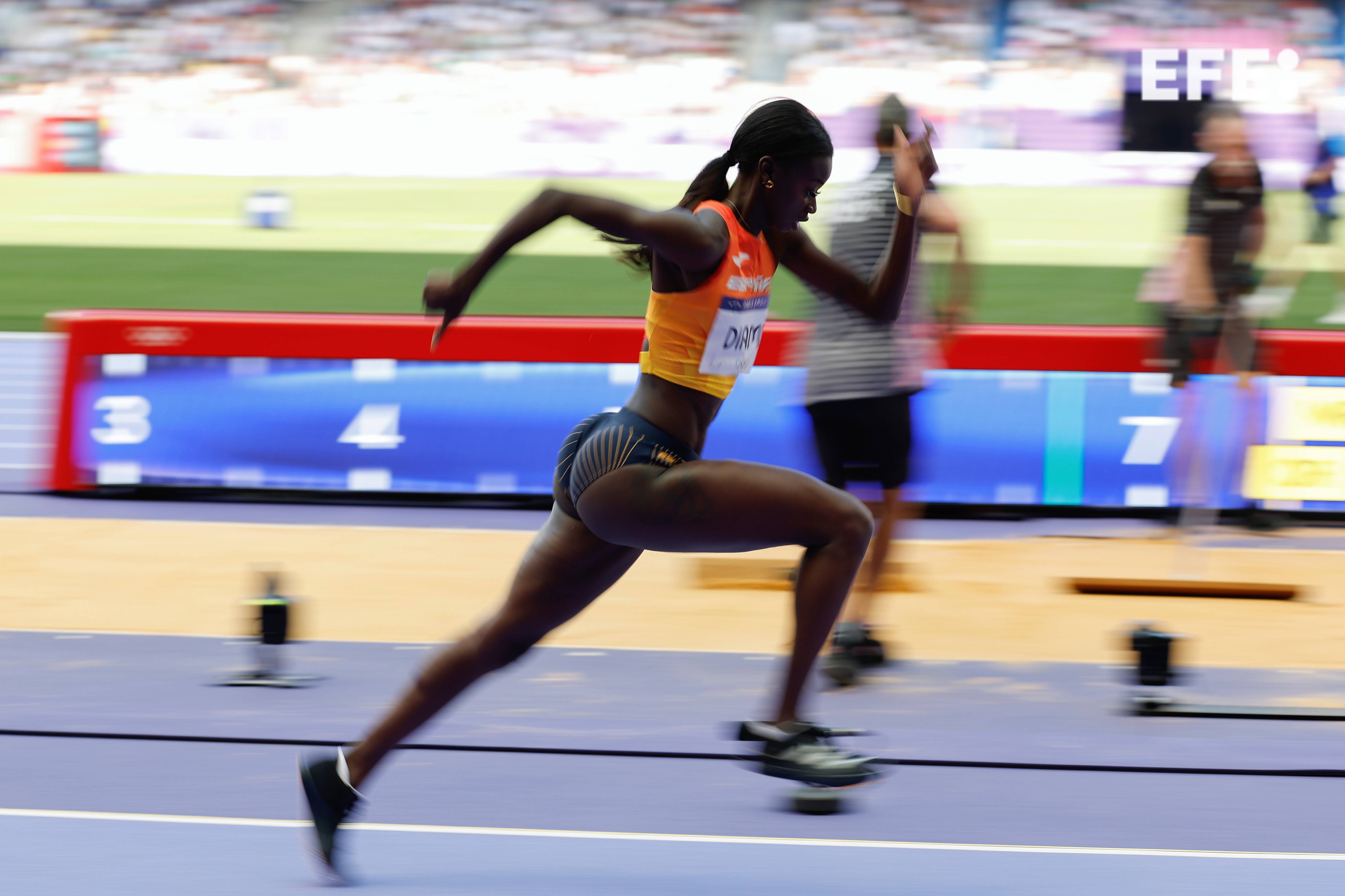 La atleta valenciana Fátima Diame no pasa a la final del salto longitud en los Juegos de París