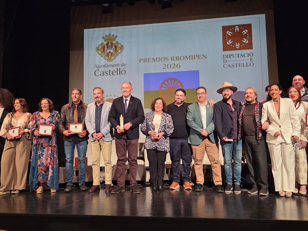 Castelló apoya a la Asociación de Integración Gitana en la primera gala de los Premios Rromipen