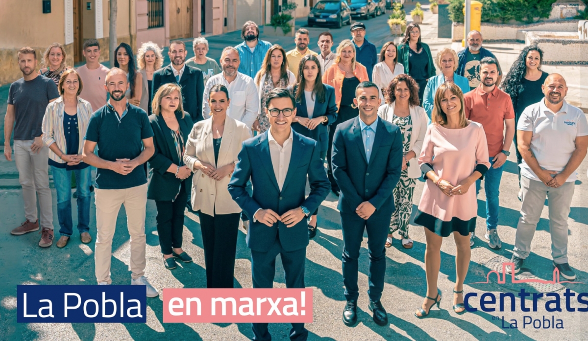 Equipo de Centrats en La Pobla.