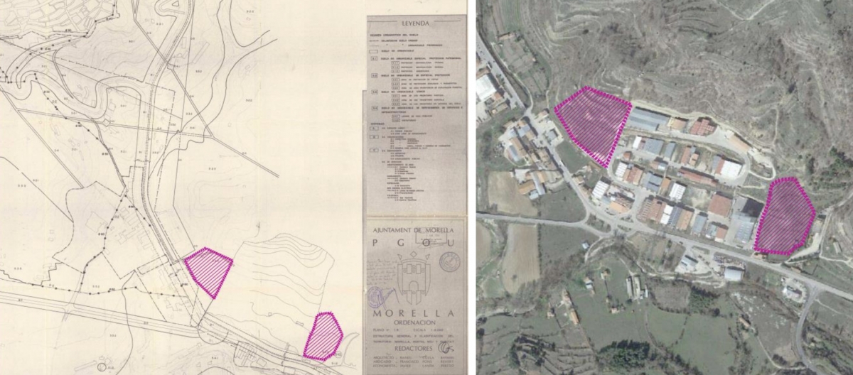 Las zonas afectadas por la modificación del PGOU. - Foto: DOGV Las zonas afectadas por la modificación del PGOU.