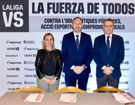 LaLiga refuerza sus acciones en la lucha contra el odio con un acuerdo con el Gobierno de Cataluña