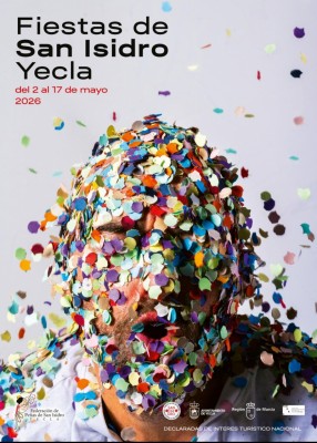 El artista Lidó Rico realiza un impactante cartel de las Fiestas de San Isidro de Yecla