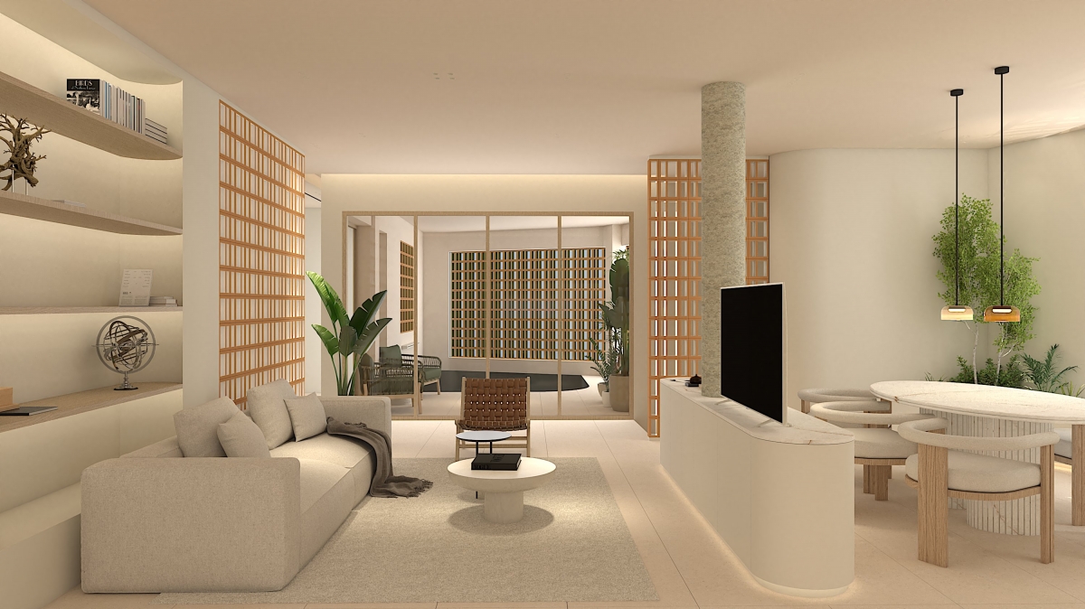 De ser una vieja charcutería en Ceutí a una elegante casa con piscina y patio interior: cuando la arquitectura hace magia