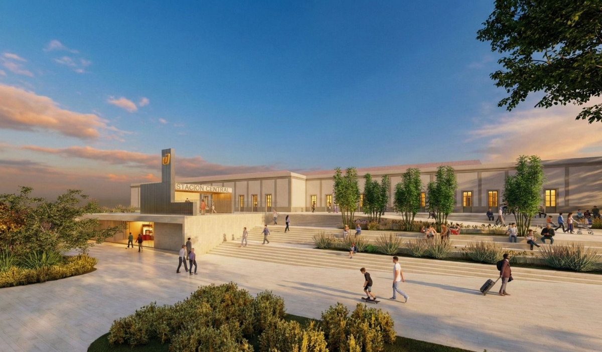 La Estación Central del Tranvía gana zona verde y anticipa el Parque Central de Alicante 