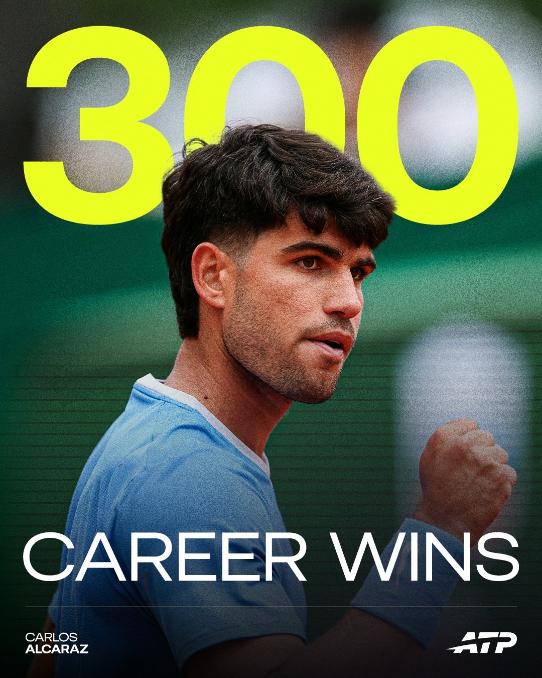 Alcaraz se pone a 300: logra ese número de triunfos con 67 derrotas ATP y sólo le superan Laver y Connors