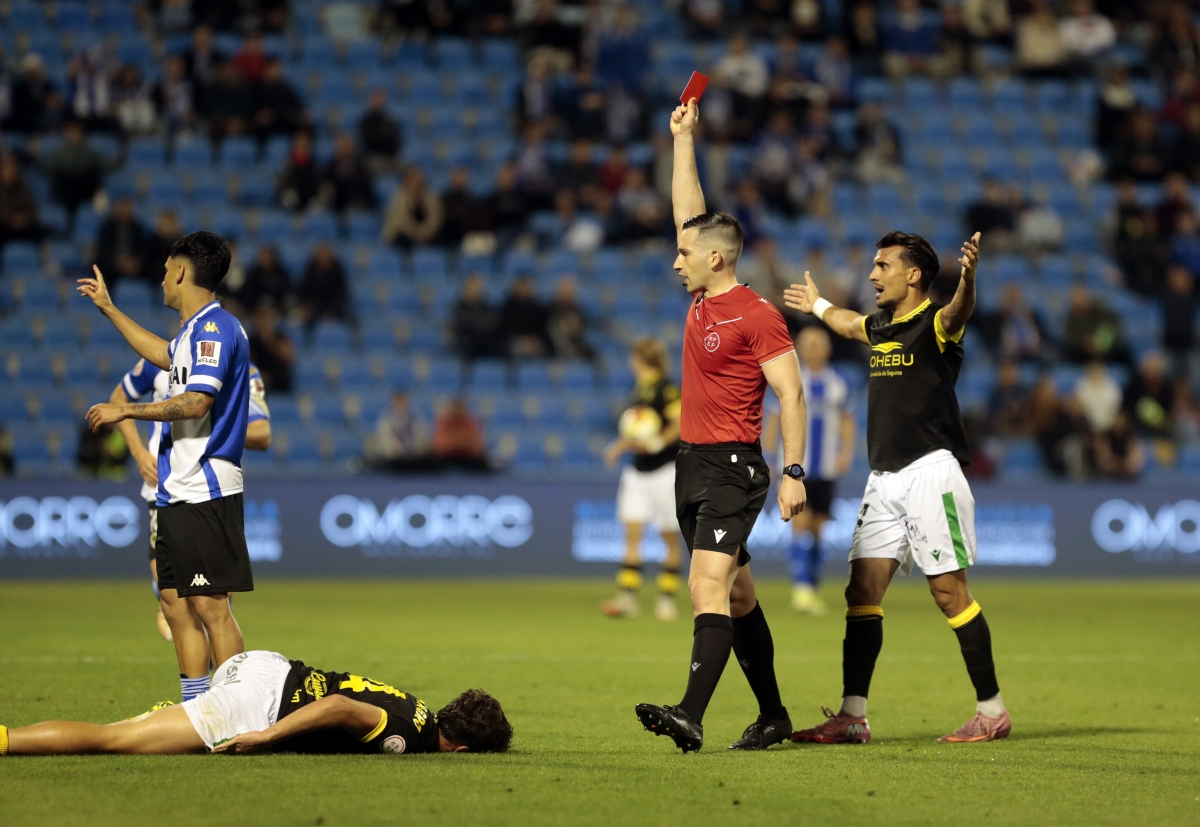 Momento de la expulsión de Andy Escudero