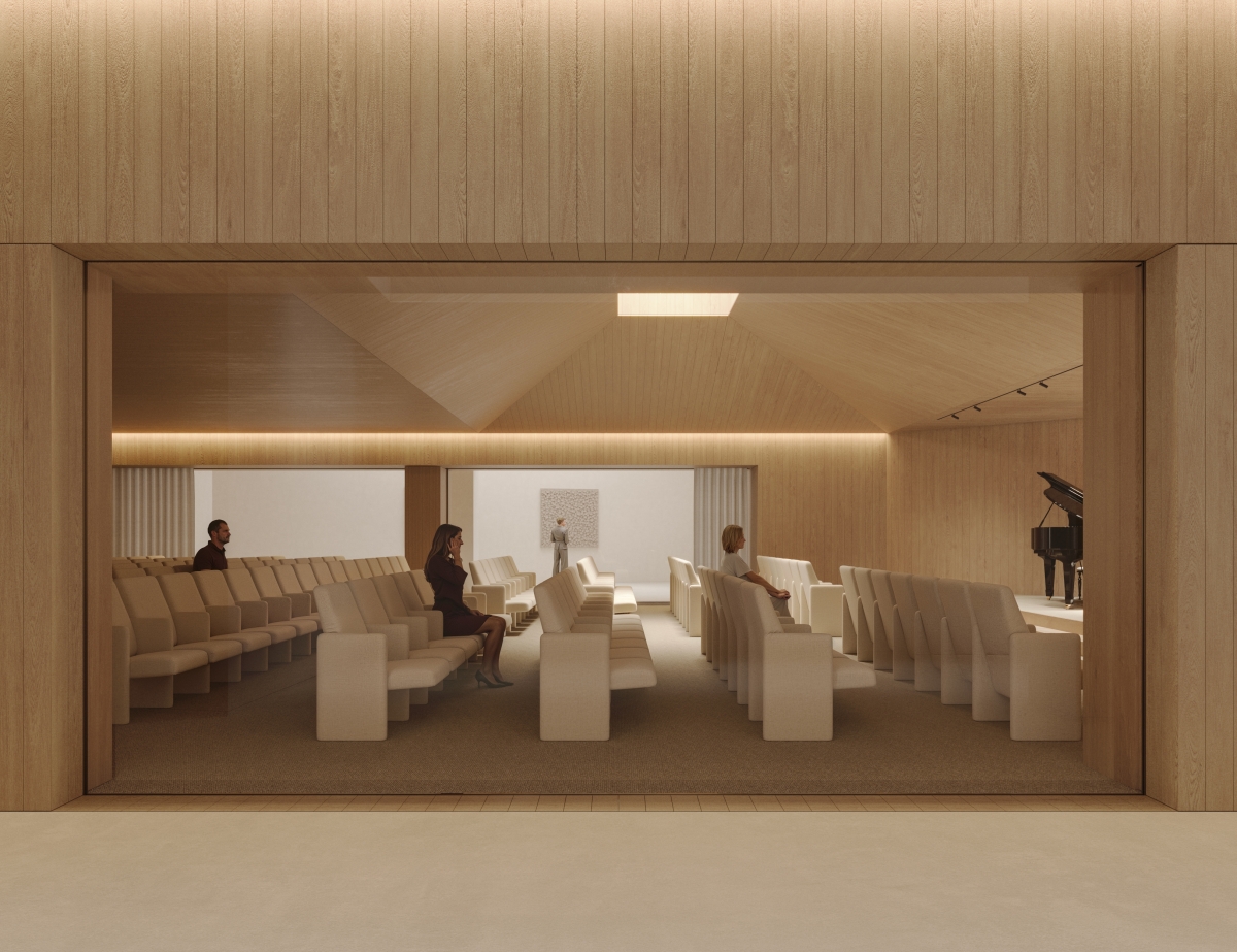 Render del proyecto de reforma de la Cámara de Comercio de Murcia - Autor: Srta. Rottenmeier Arquitectura Render del proyecto de reforma de la Cámara de Comercio de Murcia