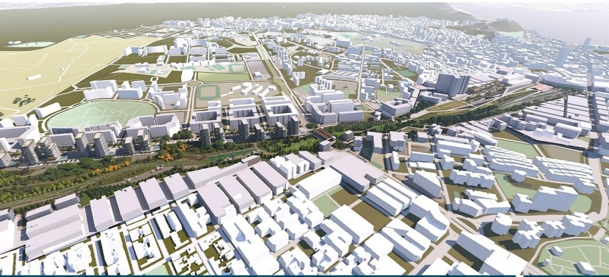 Recreación virtual del proyecto del Parque Central de Alicante.