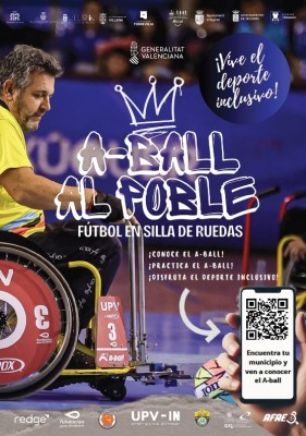 Generalitat y UPV IN llevarán el A Ball a una decena de municipios de la Comunitat para fomentar el fútbol para personas con discapacidad