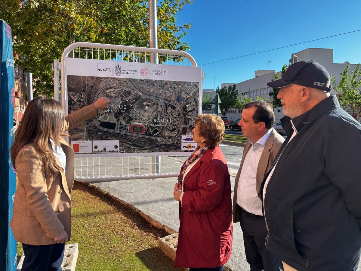 Comienzan las obras para renovar el anillo perimetral del Campus de Espinardo 