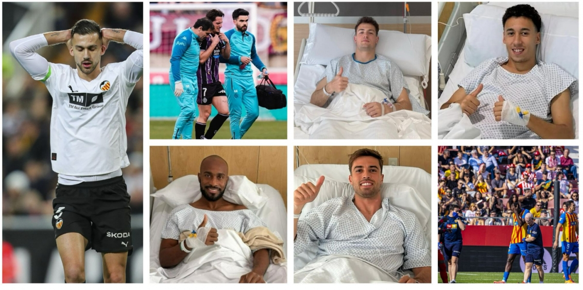 El quirófano golpea al Valencia CF y a sus cedidos