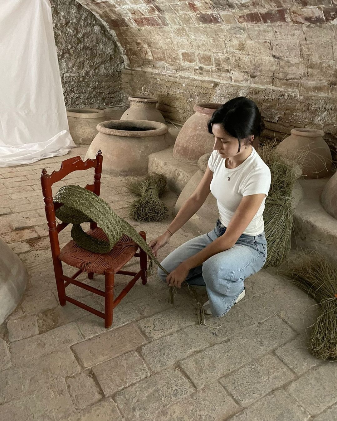 El esparto murciano trenzado como arte contemporáneo: María Moncayo expone en el Museo Gabarrón de Mula