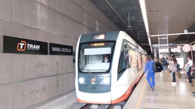 TRAM d'Alacant desplaza a 9,8 millones de usuarios de enero a junio; récord y aumento del 15%