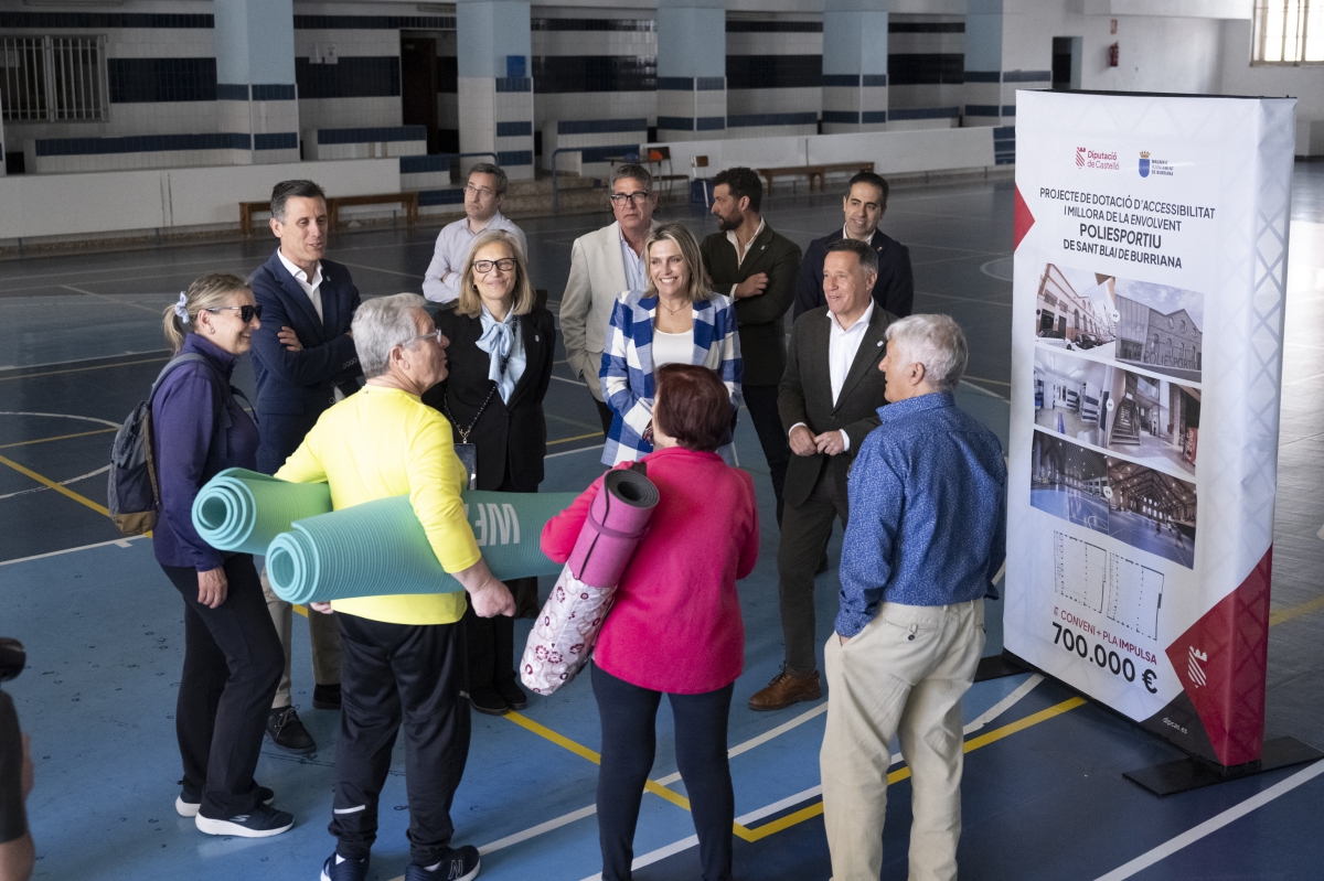 La Diputación invertirá 700.000 euros para la reforma integral del polideportivo de Sant Blai en Burriana